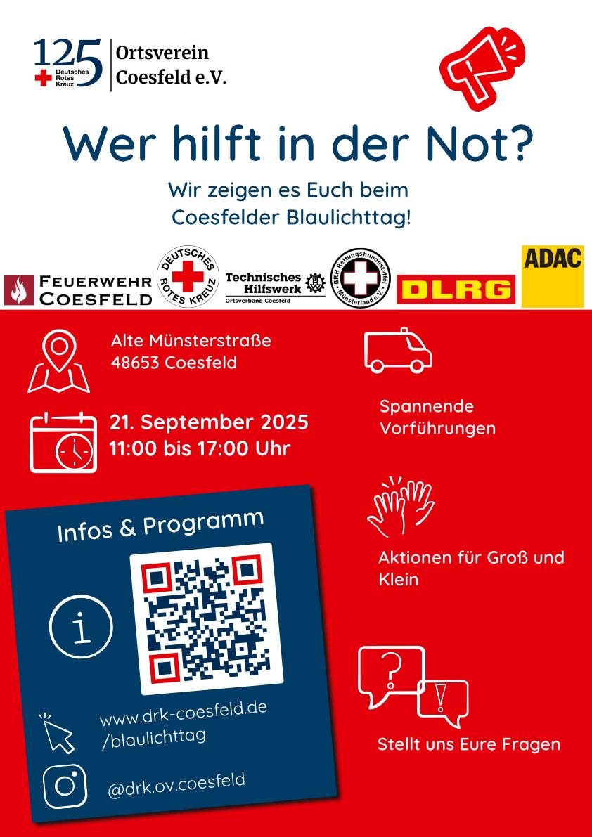Poster Blaulichttag